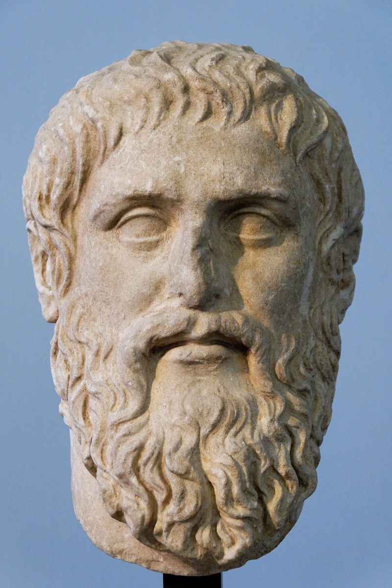 Platon. Marmura fina, copie a portretului executat de Silanion pentru Academia din Atena in jurul anului 370 inainte de Christos. Sursa Wikipedia.