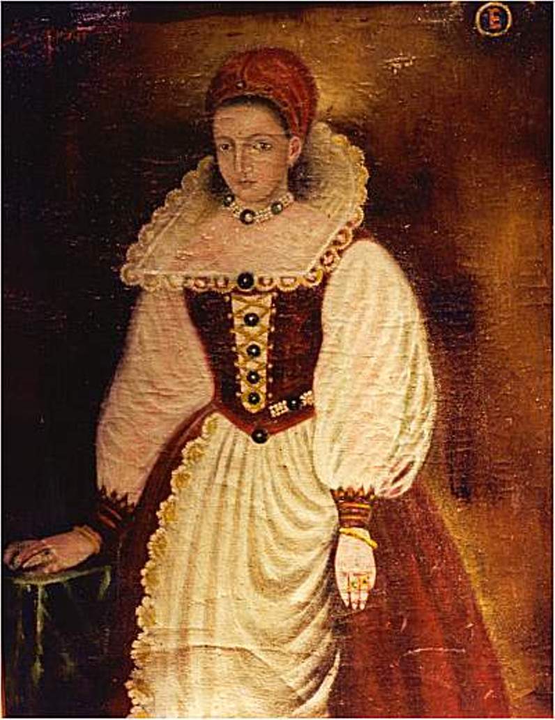 Contesa maghiară Elizabeth Bathory, una dintre cele mai sângeroase din Istorie, portret din 1585.